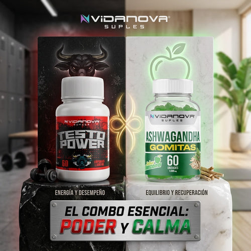 PACK TESTO POWER + GOMITA ASHWAGANDHA (ENERGIA + CALMA)