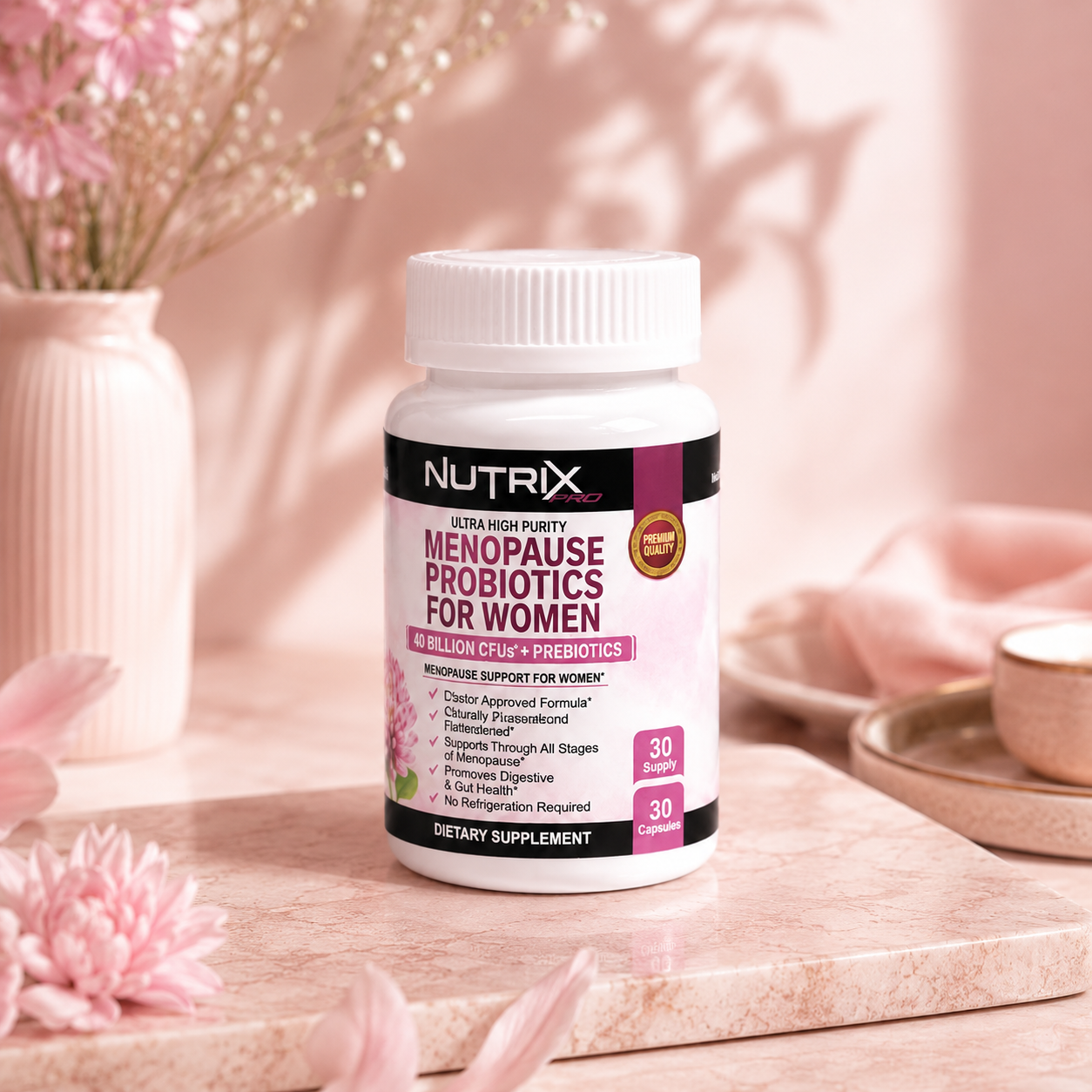 Nutrix Probióticos con Ashwagandha y Cúrcuma – Fórmula para Mujeres 40+ (30 cápsulas)