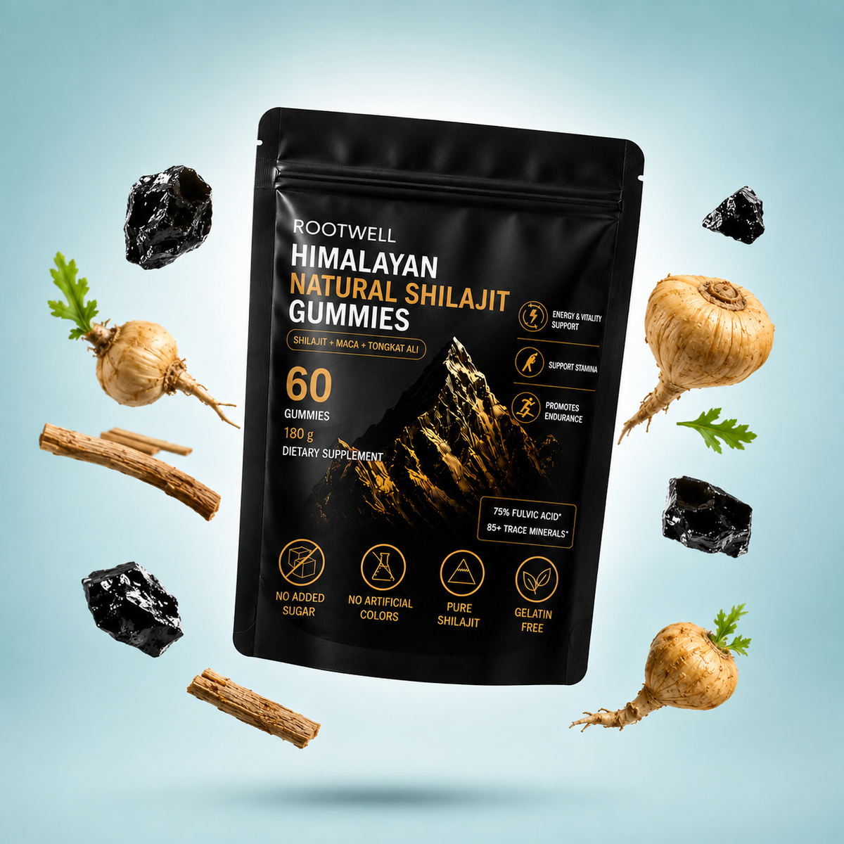 Shilajit 60 Gummies Himalaya con Maca