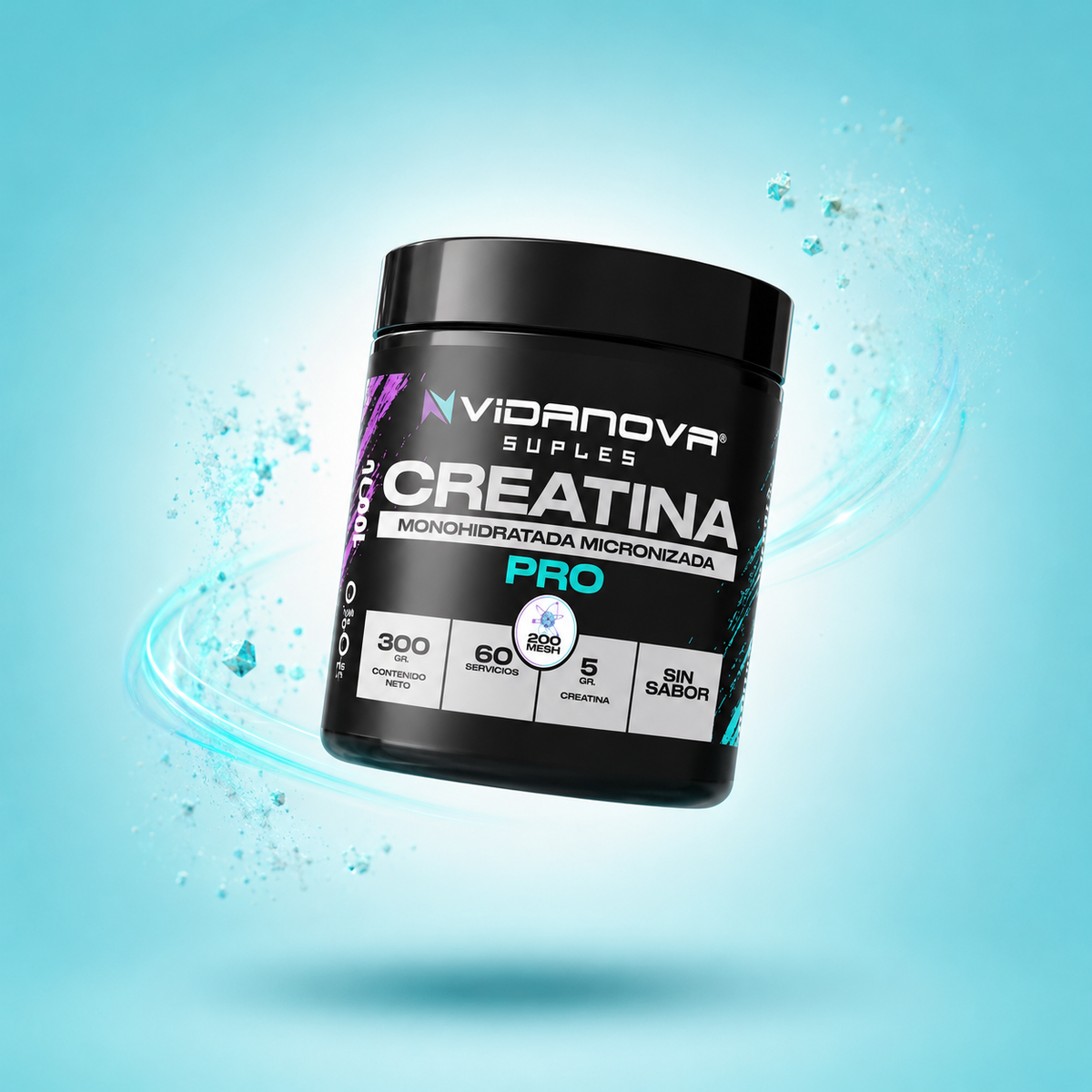 CREATINA Monohidratada Fuerza y Rendimiento (300 g)