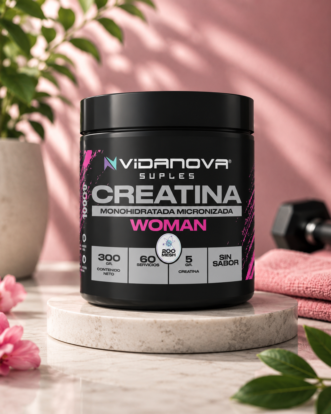 CREATINA WOMAN Fuerza y Rendimiento (300 g)