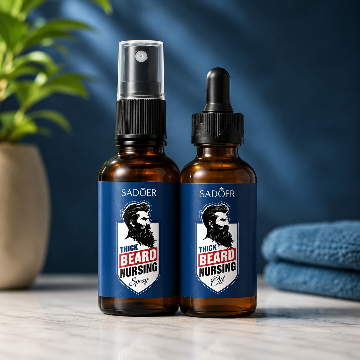 Set Aceite + Spray para Cuidado de Barba