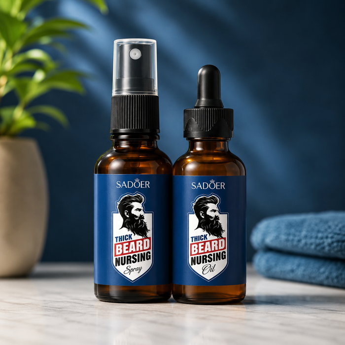 Set Aceite + Spray para Cuidado de Barba